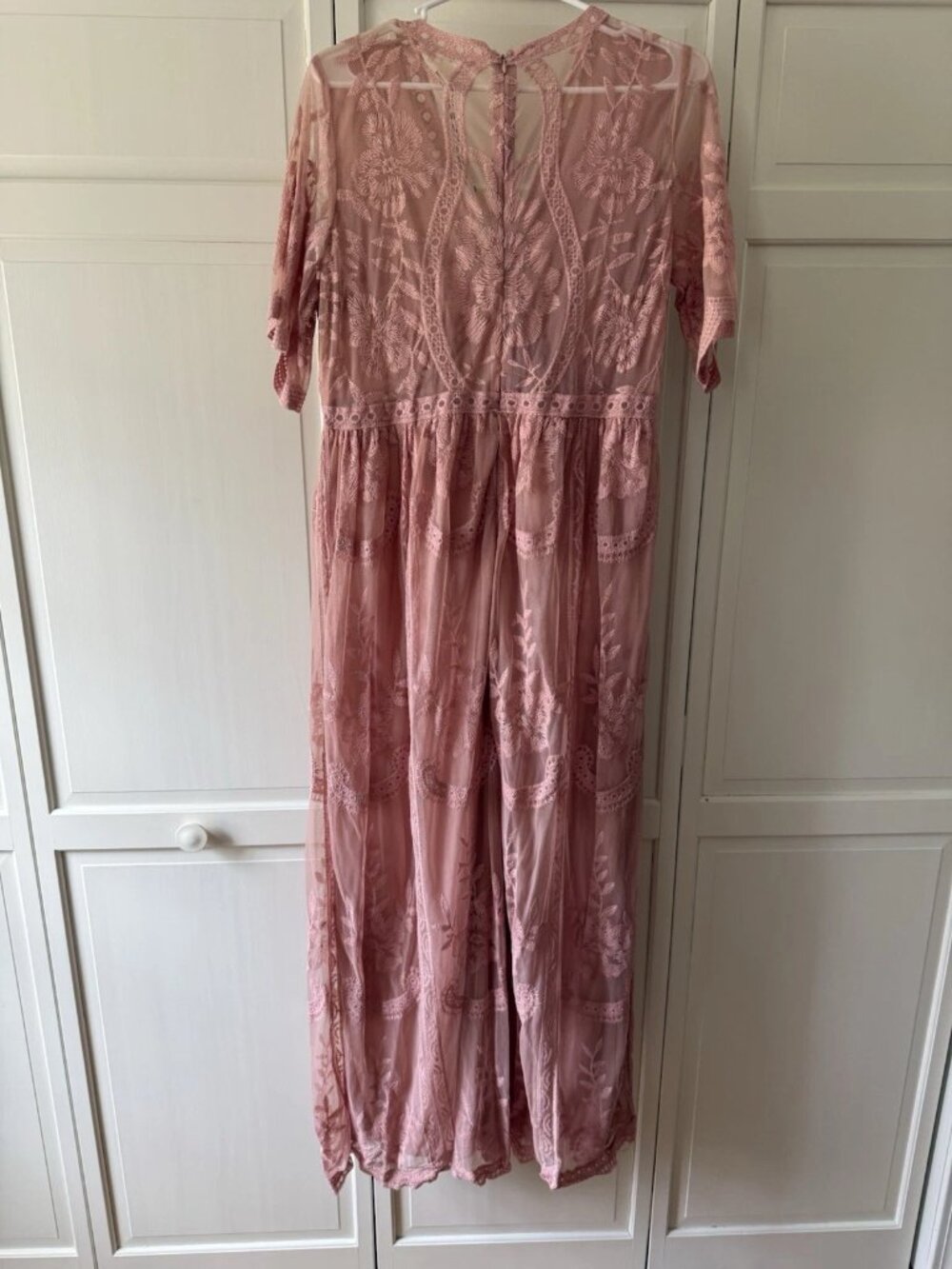 NWT Elegant Boho Lace Maxi Dress